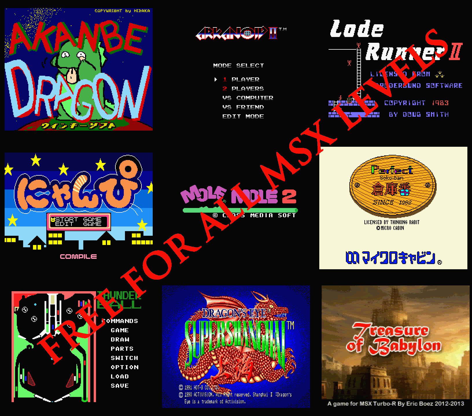 all MSX levels