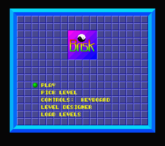 Menu screen of the new English Brisk