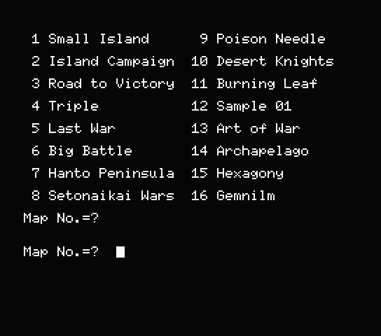 Display map screen in the new English patch for Great Strategy Map Selection Display map screen in the new English patch for Great Strategy Map Selection