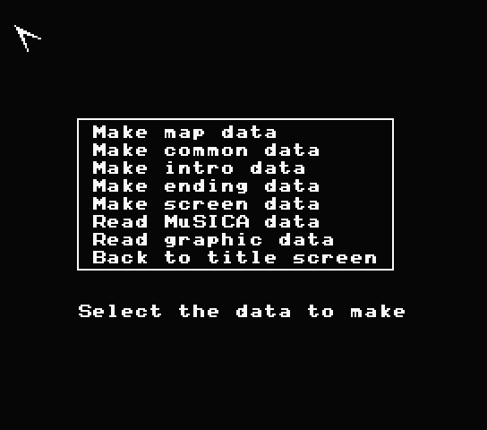 Menu screen of the new English patch for Active RPG Construction Tool Dante 2 Menu screen of the new English patch for Active RPG Construction Tool Dante 2