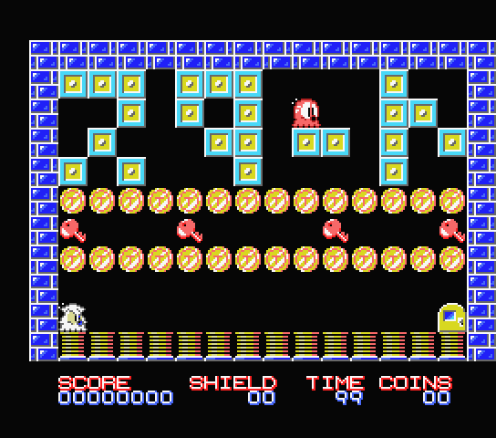 Game screen of the original Japanese version of Tako and Ika 3