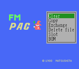 FM Pana Amusement Cartridge a.k.a. FM PAC