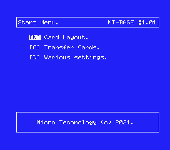 Screen of the new English version of MT-Base Screen of the new English version of MT-Base