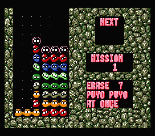 Mission from the new English version of Puyo Puyo Mission from the new English version of Puyo Puyo