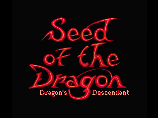 Title screen for Seed of the Dragon MSX Turbo R