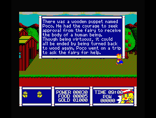 First screen in the new English patch for Woody Poco First screen in the new English patch for Woody Poco
