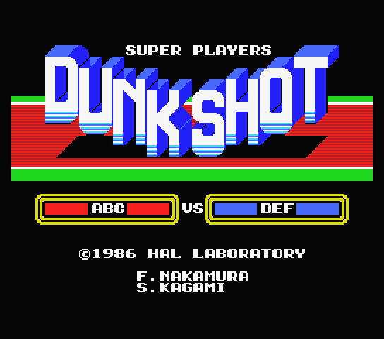 Dunk Shot a.k.a. Dunku Shotto ダンクショット Dunk Shot a.k.a. Dunku Shotto ダンクショット